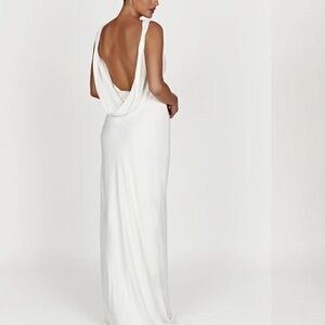 Meshki- Women’s White Maxi Dress